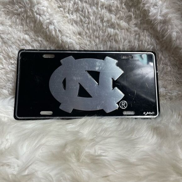 NORTH CAROLINA TAR HEELS ELITE CAR TRUCK TAG LICENSE PLATE BLACK SIGN UNIVERSITY - Picture 3 of 9